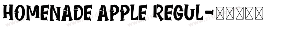 homenade apple regul字体转换